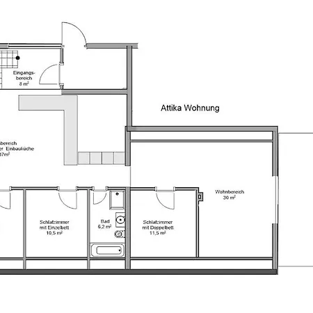 Exklusive Attika Mit 5 Zimmer Nahe Zur Schweiz Apartament